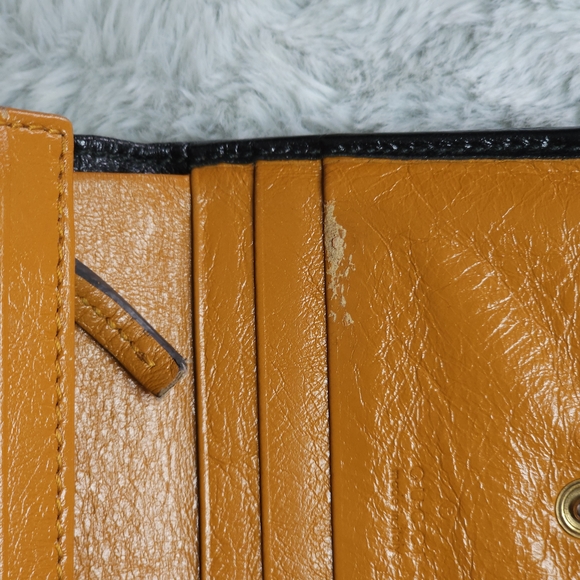 **Authentic**Gucci GG Marmont Brown and Black Leather Card Case Wallet - Picture 9 of 14